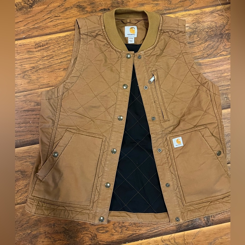 Carhartt Tan Quilted Vest